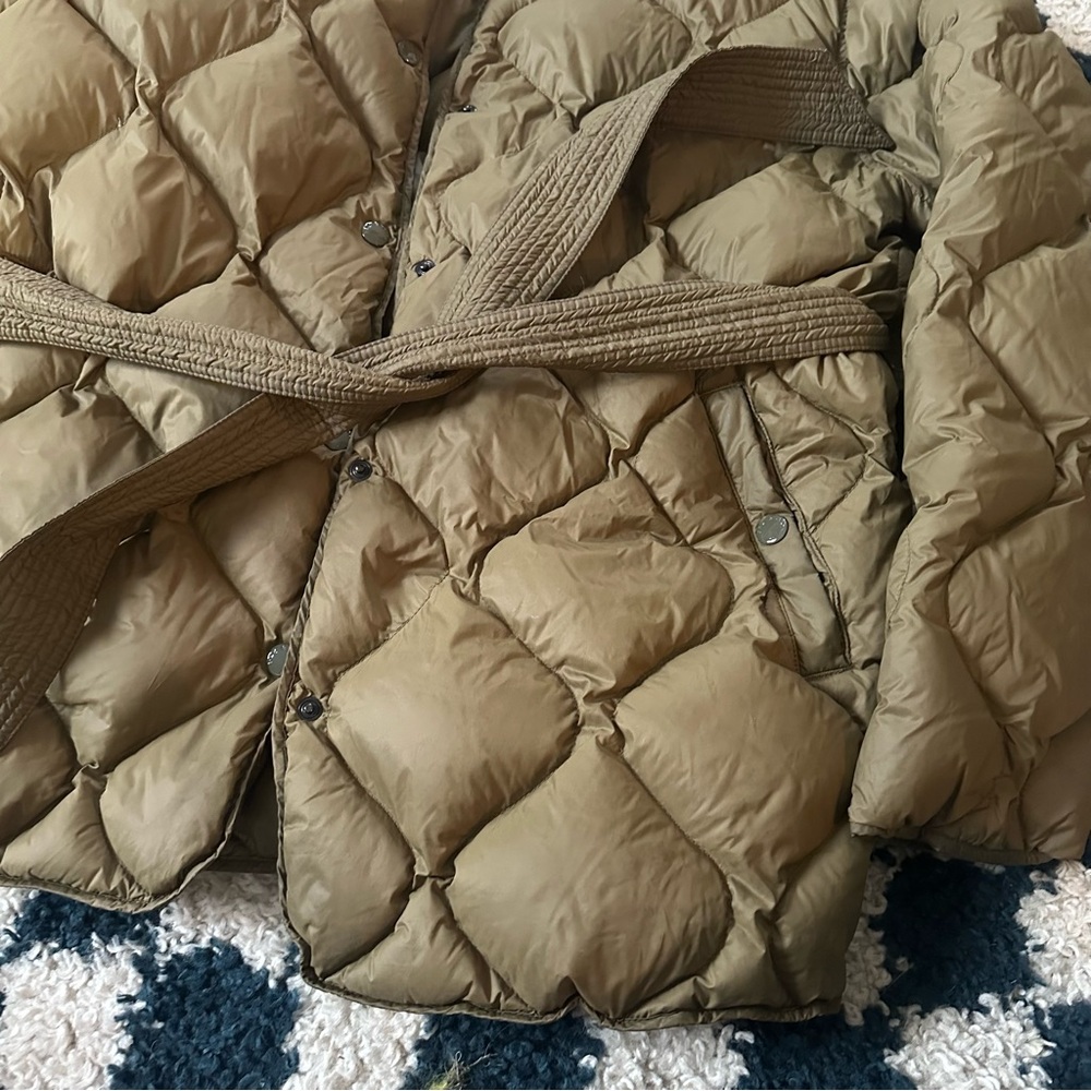 rag & bone Olive Quilted Belted Puffer Jacket - Picture 5 of 10